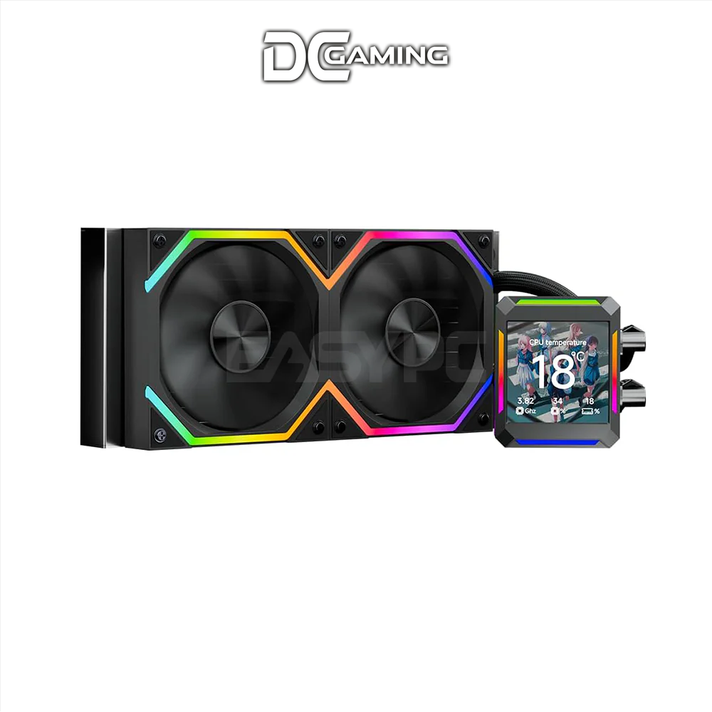 Jungle Leopard Astroshel LCD 240 ARGB AIO Liquid Cooler Black